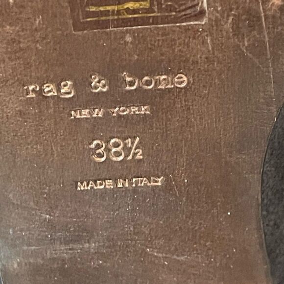 Rag & Bone Wesley Gray Suede Ankle Boots Size 38.5 - Picture 9 of 9